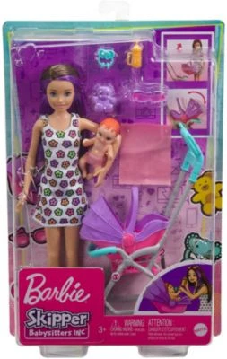 Barbie Skipper Babysitters Inc.“-Puppe Und Kinderwagen-Spielset, Für Kinder Ab 3 Jahren – Bild 6