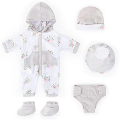 Deluxe Puppenkleidung Set 7-tlg. Grau Von Bayer, 40-46 Cm – Bild 2
