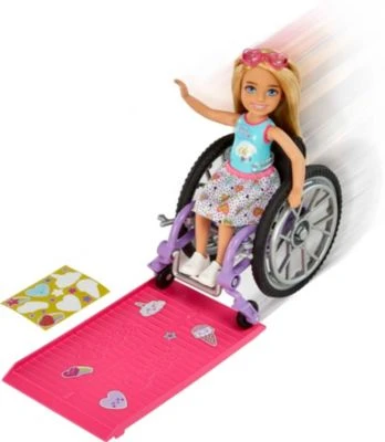 Barbie Chelsea-Puppe (blond) Und Rollstuhl. Spielzeug Für Kinder Ab 3 Jahren – Bild 4
