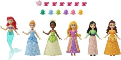 Disney Princess Small Dolls Teeparty 6er-Pack - Image 2