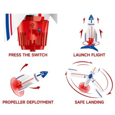 Syntek Outdoor-Spielzeug Für Kinder Fliegende Rakete - Image 3